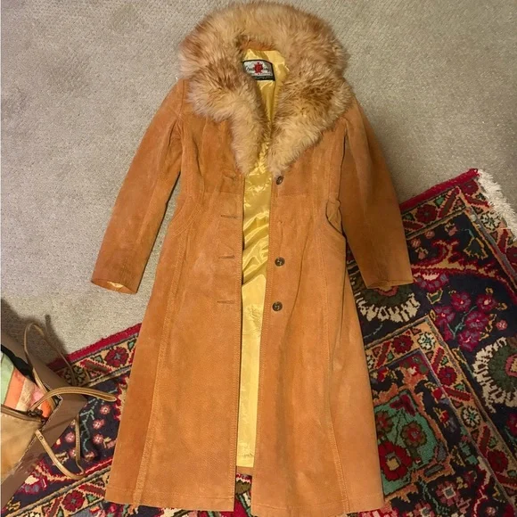 Vintage Penny Lane Coat with Fur Collar - Picture 13 of 13